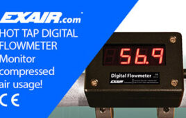 Hot Tap Digital Flowmeters allow installation when compressed air piping is under pressure