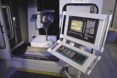 The SINUMERIK 840D, the CNC running the Bornemann machine, also equipped with a SIMODRIVE 611U drive package for precision motion control.