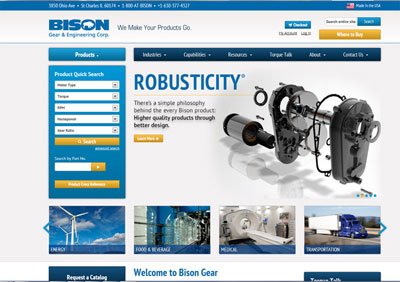 Bison Gear Website