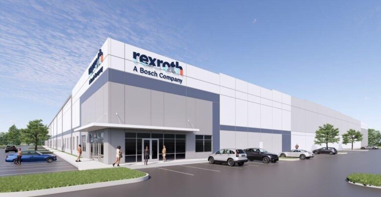 Artist rendering of new Bosch Rexroth factory in Charlotte