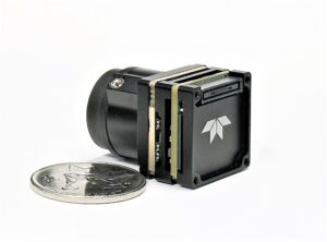 Teledyne's MicroCalibir Shutterless camera product image on white background