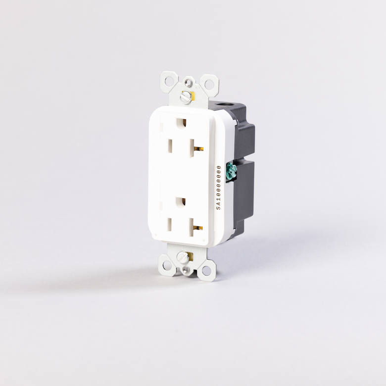 Powder Watts Smart In-Wall Outlet 120-3quarter