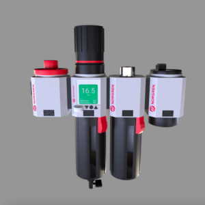 Norgren’s Excelon® Plus air preparation equipment, when  paired with an integrated electronic pressure sensor, allows manufacturers to monitor secondary pressures and other application data.